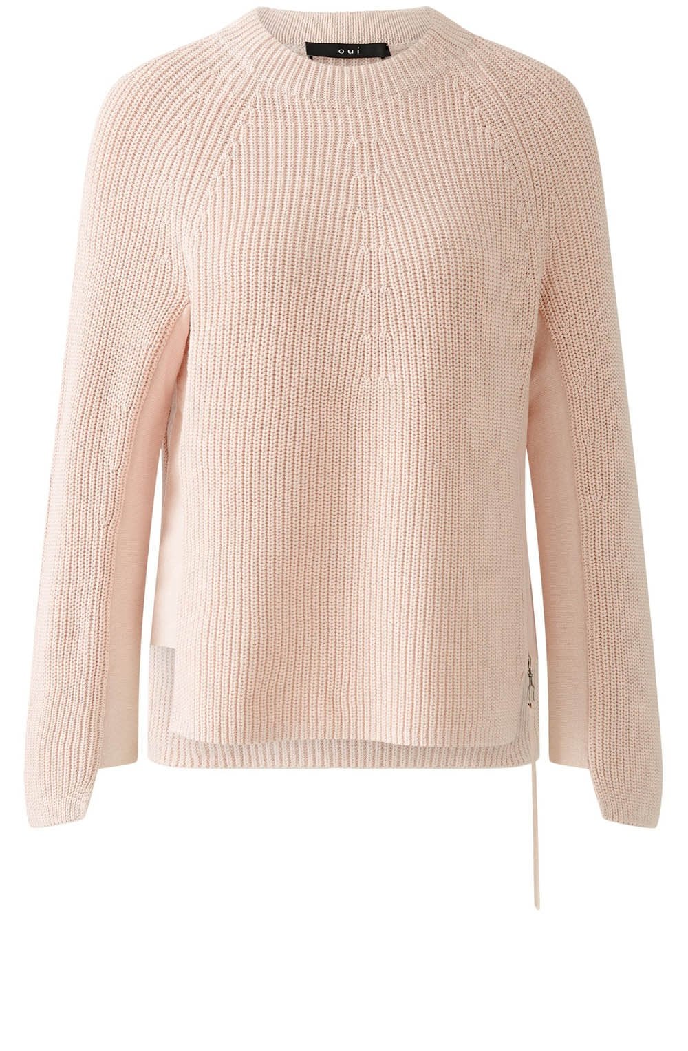 Peach Whip Jumper With Zip Detail