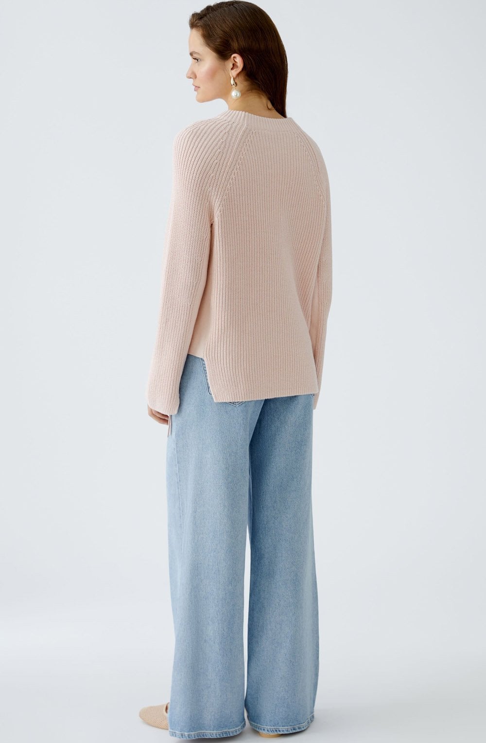 Peach Whip Jumper With Zip Detail