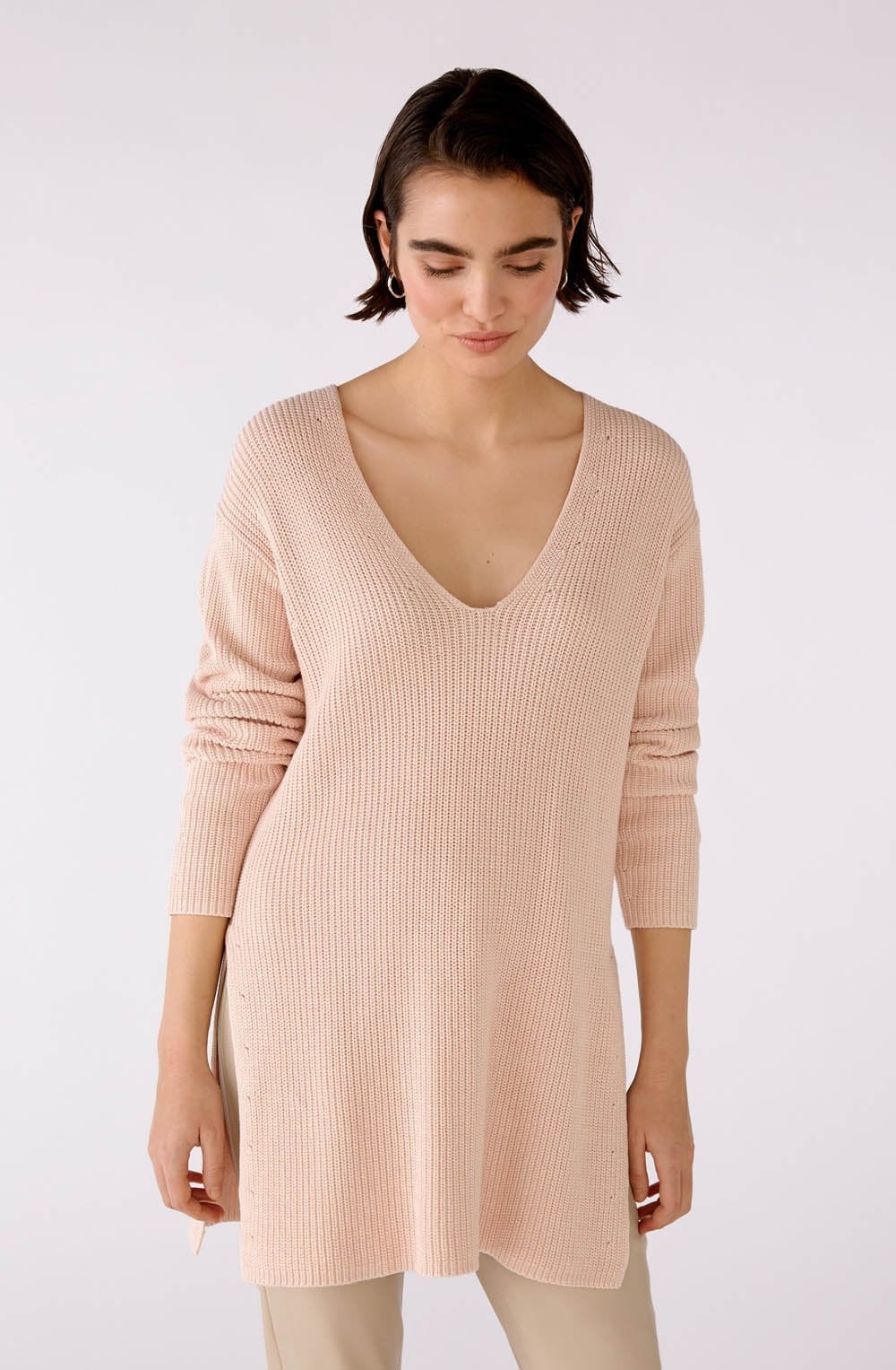 Peach Whip Knitted Long Jumper