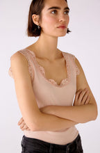 Peach Whip Lace Detail Vest Top