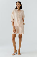 Peach Whip Oversized Linen Blouse