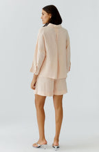 Peach Whip Oversized Linen Blouse