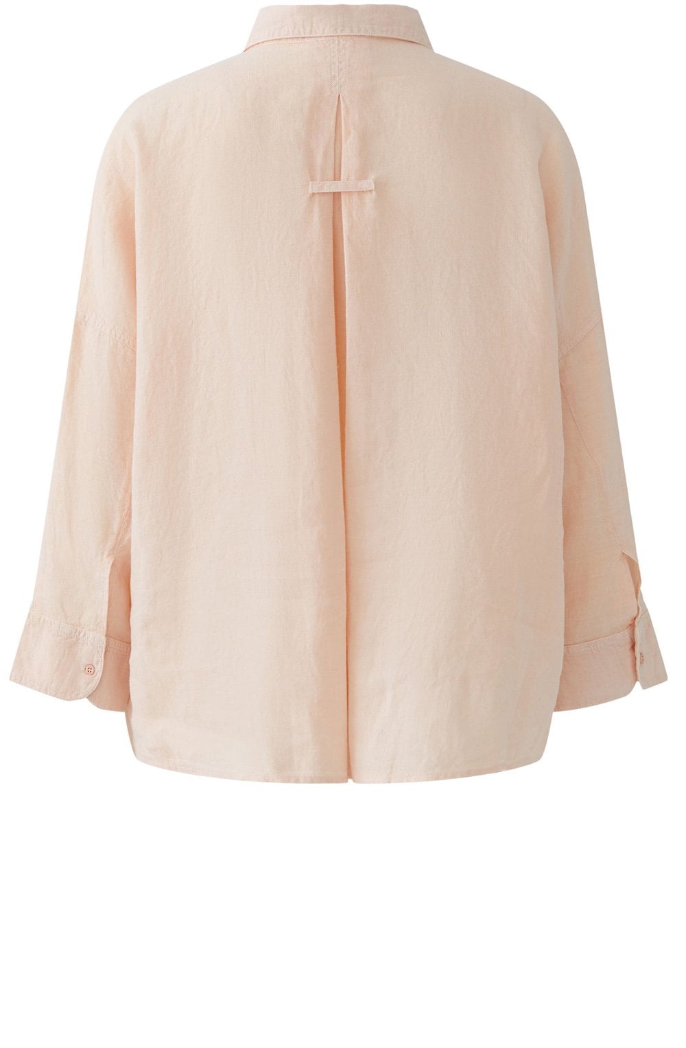 Peach Whip Oversized Linen Blouse