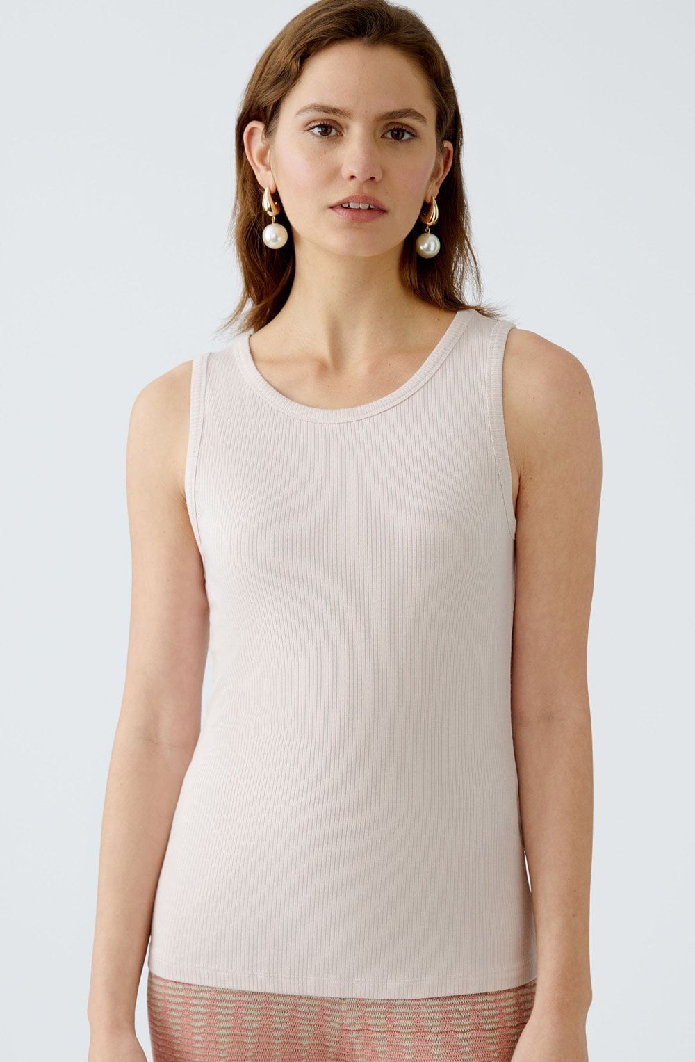 Peach Whip Ribbed Vest