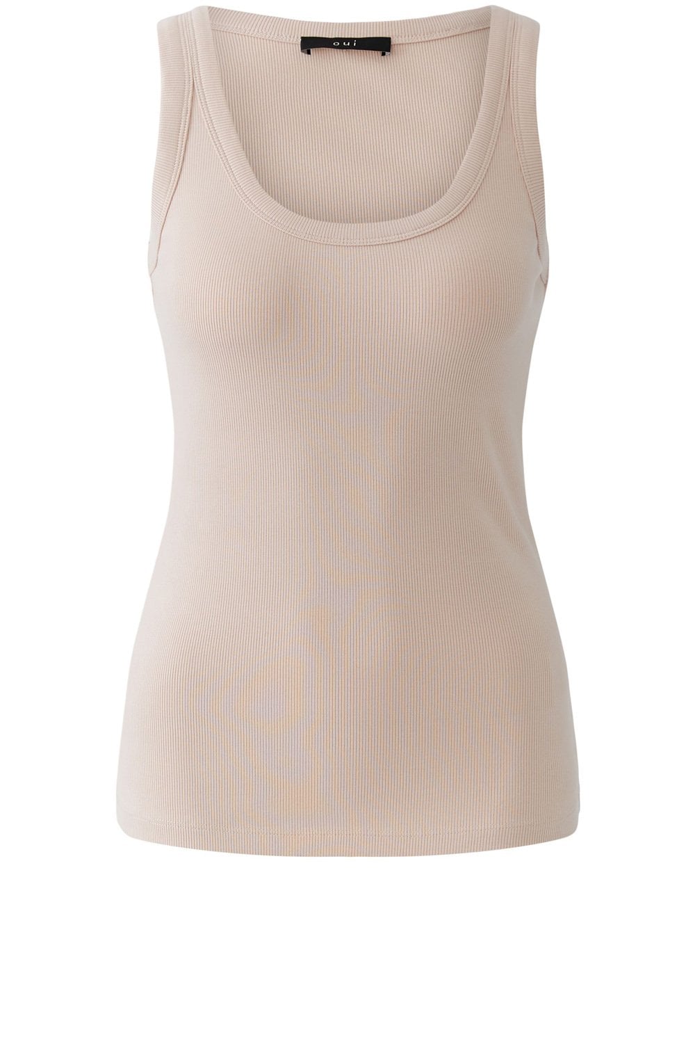 Peach Whip Ribbed Vest Top
