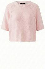 Peach Whip Ribbon Knit Short Sleeved Pullover