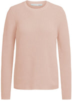 Peach Whip Round Neck Knitted Jumper