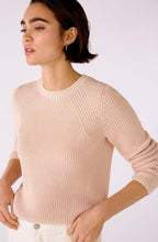 Peach Whip Round Neck Knitted Jumper