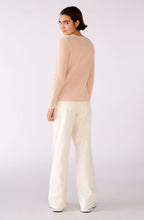 Peach Whip Round Neck Knitted Jumper