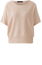 Peach Whip Summer Fine Knit Pullover