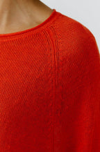 Pinciana Orange Linen Sleeve Pullover