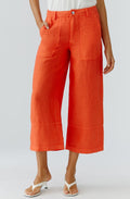 Pinciana Orange Linen Culottes