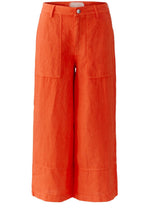 Pinciana Orange Linen Culottes