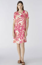Pink and Off White Floral Shift Dress