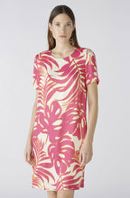 Pink and Off White Floral Shift Dress
