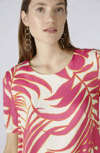 Pink and Off White Floral Shift Dress