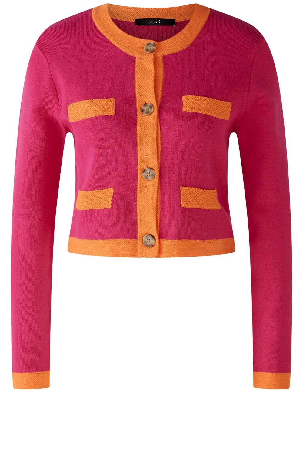 Pink and Orange Box Cardigan