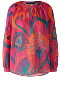Pink and Orange Floral Print Tunic