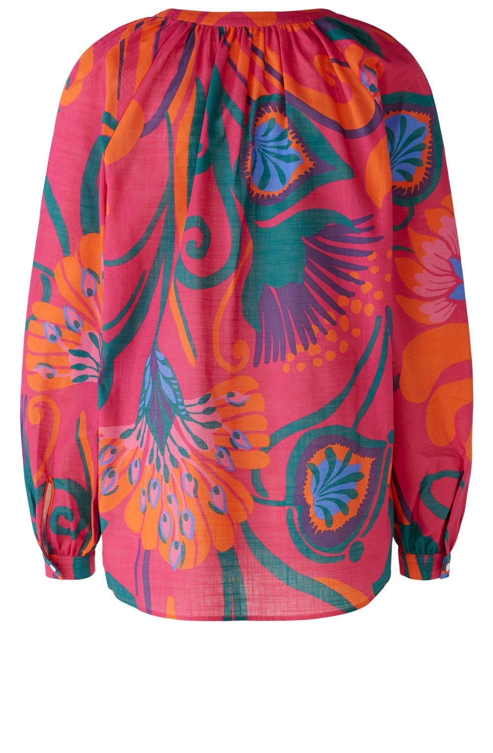 Pink and Orange Floral Print Tunic