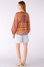 Pink and Orange Retro Cotton Voile Tunic