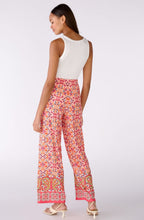 Pink and Orange Retro Print Jersey Trousers