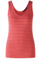 Pink and Orange Striped Jersey Vest Top