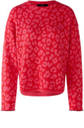Pink and Red Leo Print Soft Touch Jumper