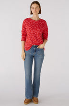 Pink and Red Leo Print Soft Touch Jumper