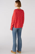 Pink and Red Leo Print Soft Touch Jumper