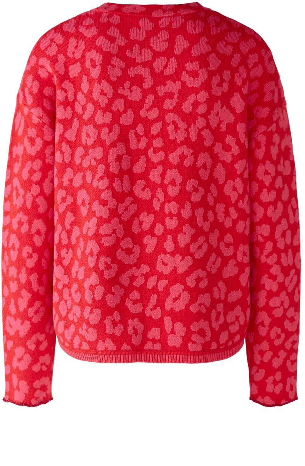 Pink and Red Leo Print Soft Touch Jumper