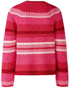 Pink and Red Striped Relaxed Jumper