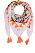 Pink Animal Print Scarf