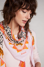 Pink Animal Print Scarf