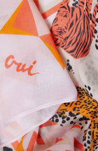 Pink Animal Print Scarf