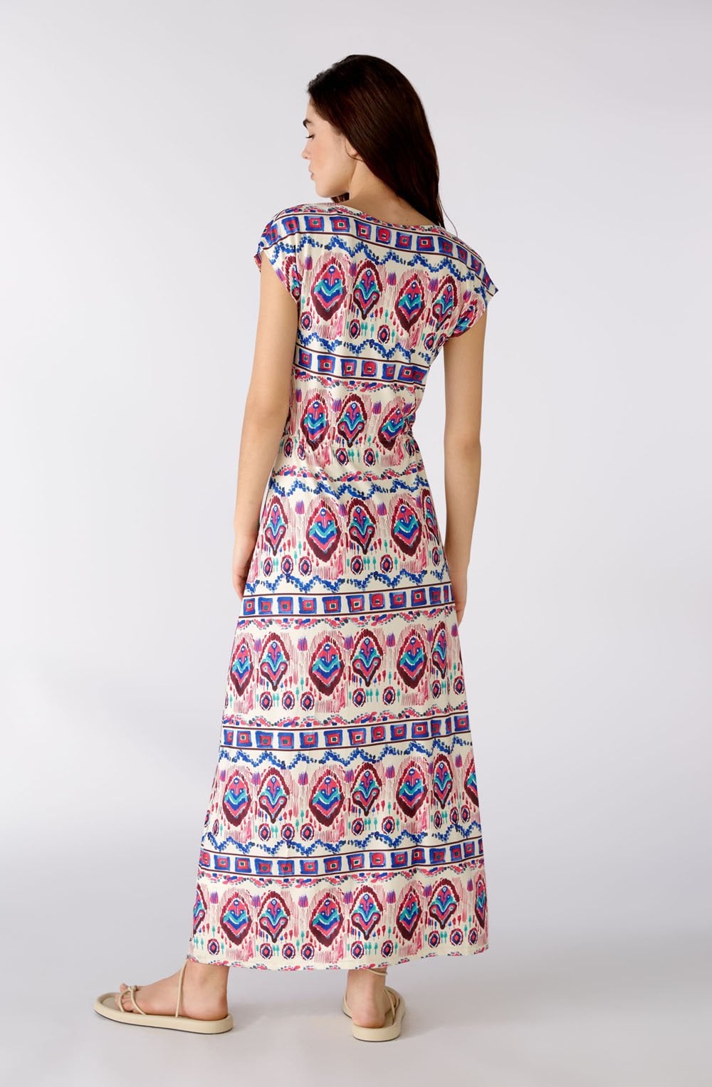 Pink & Blue Aztec Print Dress