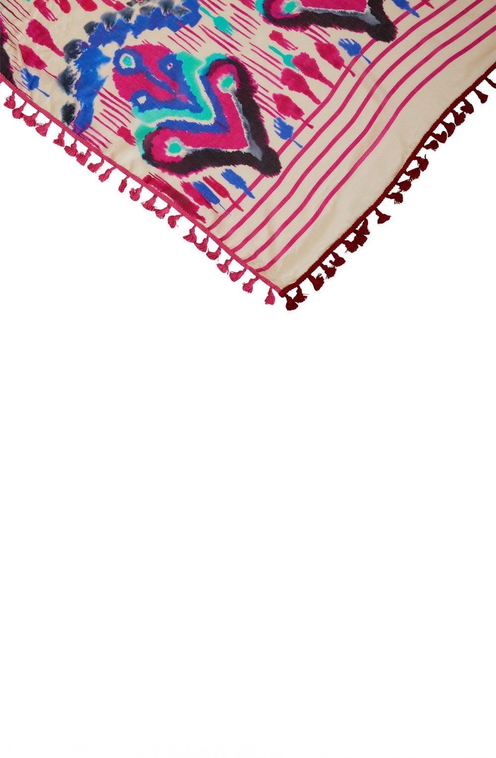 Pink & Blue Bold Print Scarf