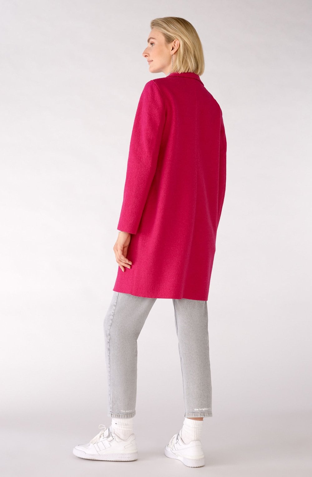 Pink Boiled Wool Coat