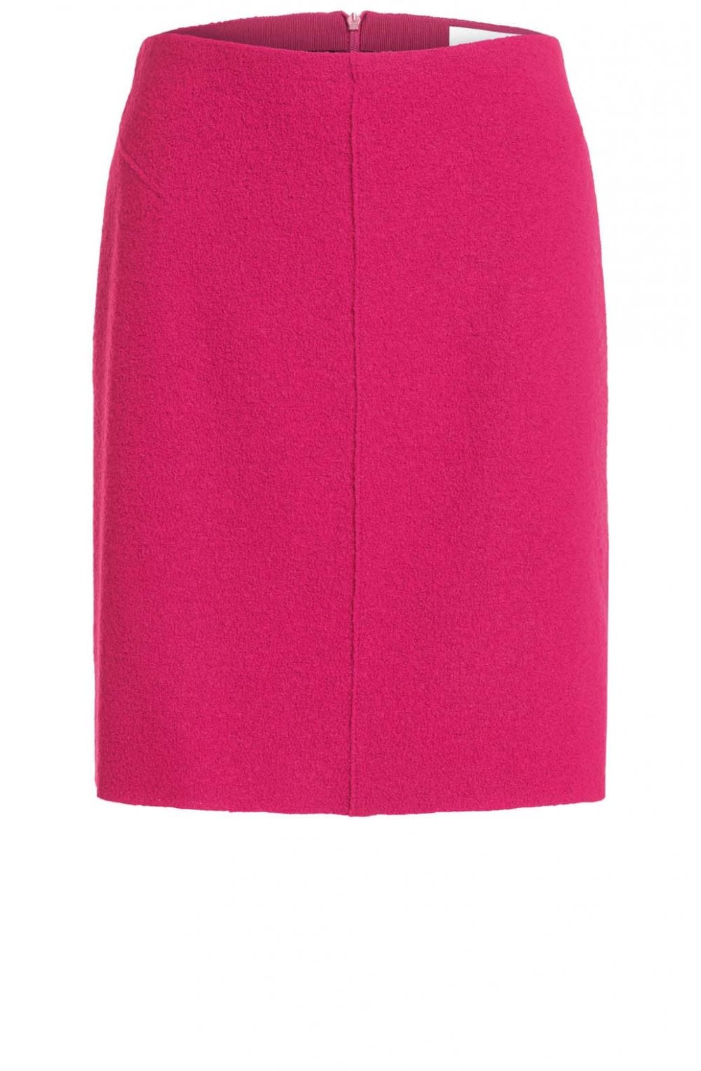 Pink Boiled Wool Skirt