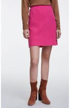 Pink Boiled Wool Skirt