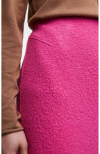 Pink Boiled Wool Skirt