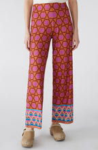 Pink Bold Print Wide Leg Jersey Trousers