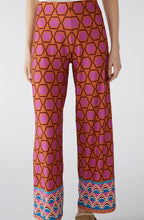 Pink Bold Print Wide Leg Jersey Trousers