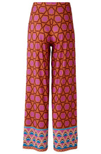 Pink Bold Print Wide Leg Jersey Trousers
