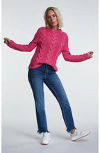 Pink Cable Knit Jumper
