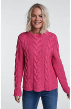 Pink Cable Knit Jumper