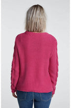 Pink Cable Knit Jumper