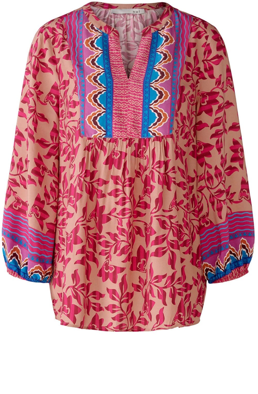 Pink Camel Floral Tunic