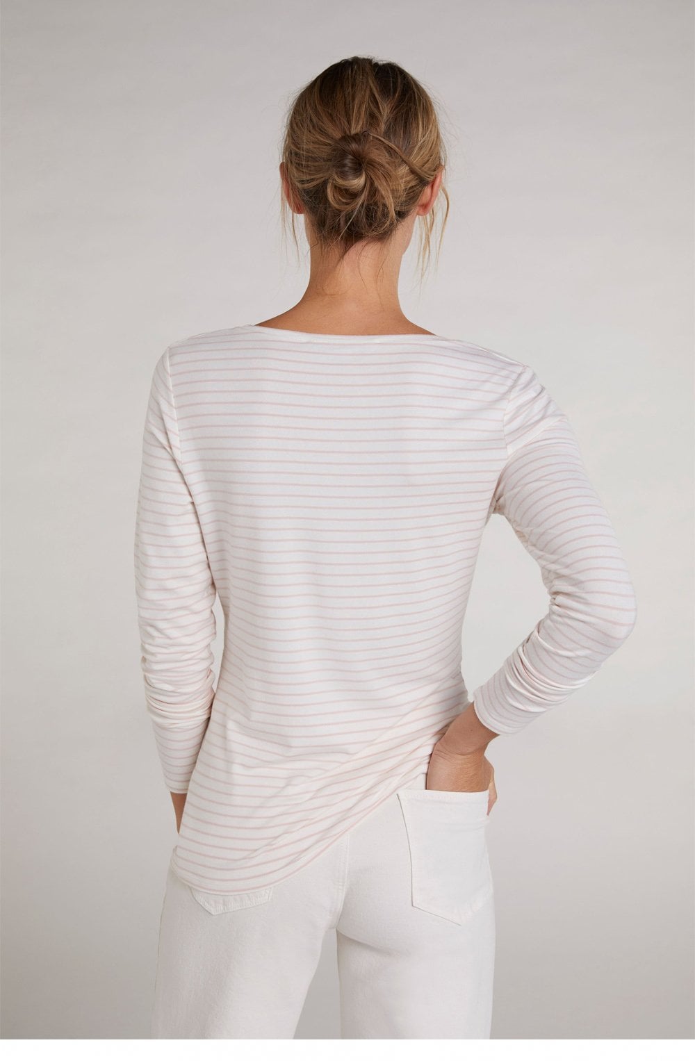Pink & Cream Stripe Top