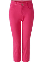 Pink Cropped Skinny Jeans