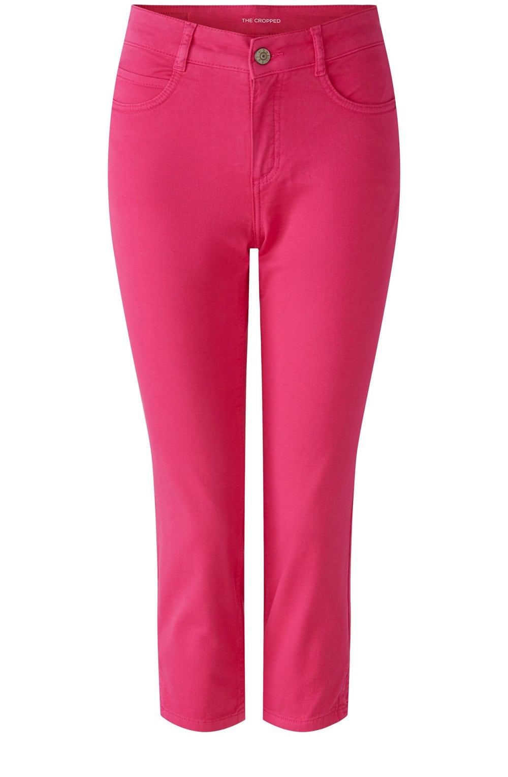 Pink Cropped Skinny Jeans